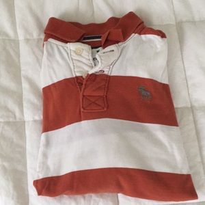 🦊Abercrombie Long Sleeve Polo Fit🦊